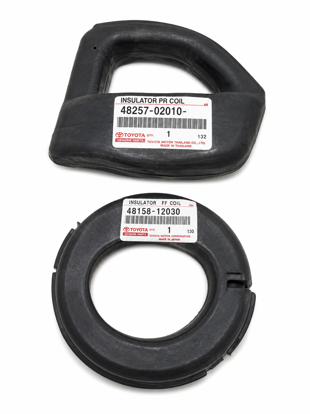 Rear Coil Spring Insulator (48257-02010) Front Coil Spring Insulator (48158-12030)
